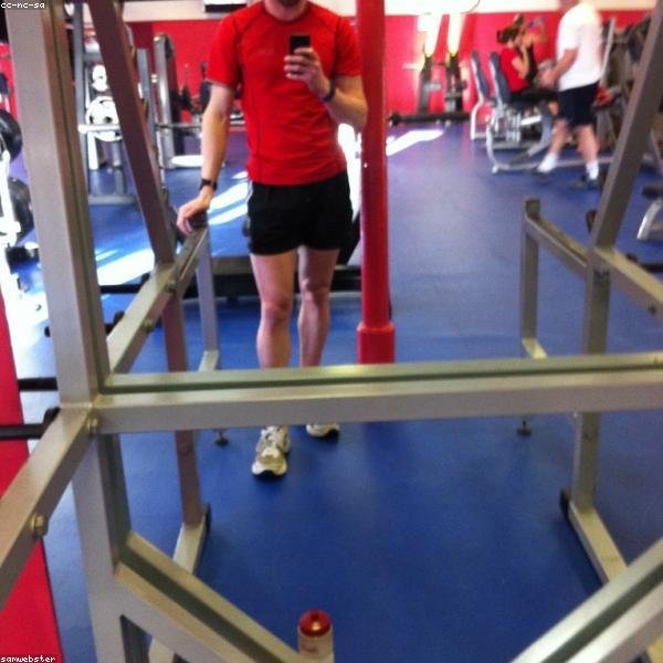Dave squatting during his first coached training block